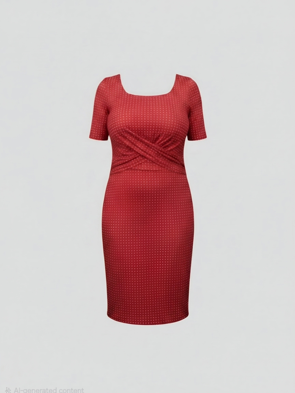 Bravissimo Size Really/Super Curvy 12 Red Polka Dot Sheath Dress